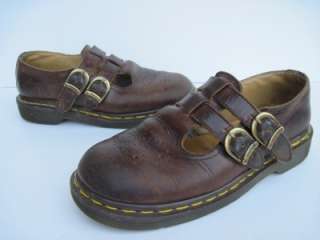 Dr Martens Brown Mary Janes Made in England UK 5 US 7  