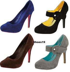 Fashion Buckle Mary Jane high heel Platform pumps Shoes  