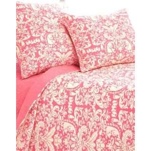  Pine Cone Hill Grace Damask Peony Full / Queen Quilt