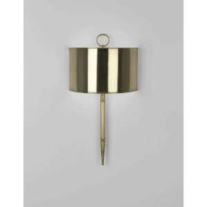 Robert Abbey 1909 Porter   Two Light Wall Sconce, Antique Brass Finish 