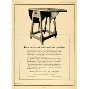  1926 Ad Shreve Crump New England Butterfly Table Decor 