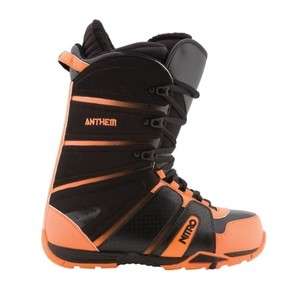 New 2011 Nitro Anthem Snowboard Boots Mens 8.5 Orange  