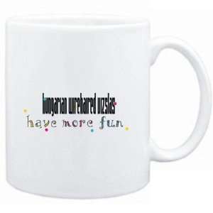  Mug White Hungarian Wirehaired Vizslas have more fun Dogs 