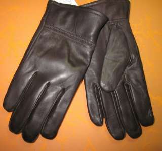   Mens(100% Real Brown leather) Warm winter gloves / motorcycle gloves