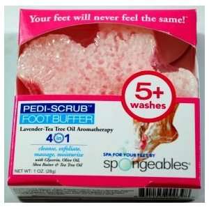  Spongeables® Pedi scrub Foot Buffer   Lavender tea (Case 