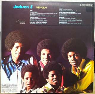 JACKSON 5 third album LP VG+ 1970 German A1/B1 Michael  