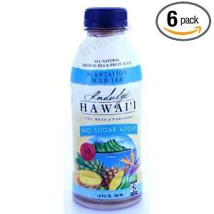 Indulge Hawaii Iced Tea    Pineapple Flavor No Sugar Added, 16 Ounce 