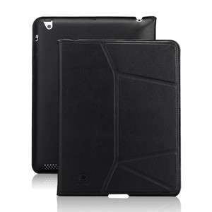 New iPad 3rd Smart Cover Microfiber Leather Case wake/sleep Stand 