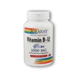  Vitamin B 12 Gumlet 1000 mcg 30 Count Solaray Health 