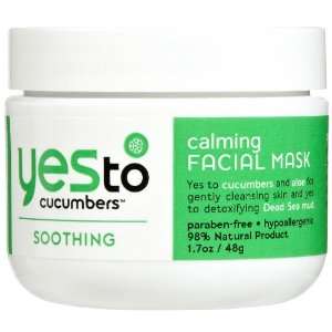  Yes To Calming Facial Mask, Cucumber, 1.7 Fluid Ounce 