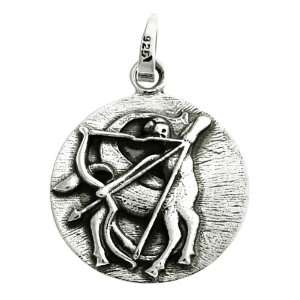  Sterling Silver Zodiac Sagittarius Sign Pendant Jewelry