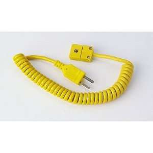 Type T Coiled Extension Cable with plug to plug connection; 3L 