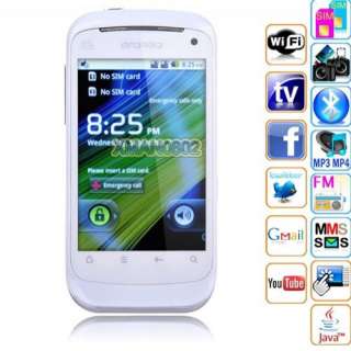 Unlock 4Band Cell Phone 2 Sim Android A GPS WIFI TV Touch Screen B1000 