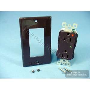  Leviton Brown ISOLATED GROUND SURGE SUPPRESSION Receptacle 