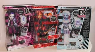 MONSTER HIGH DOLL LOT SPECTRA VONDERGEIST ABBEY BOMINABLE TORALEI SET 