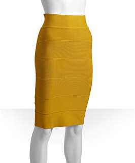 BCBGMAXAZRIA cumin banded stretch skirt