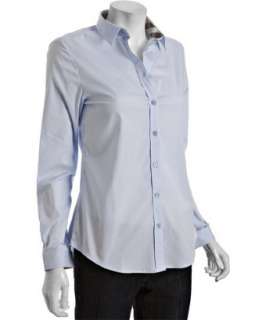 style #314647601 Burberry Brit city blue stretch cotton shirt