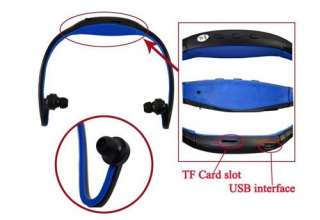 Sport Portable Hifi Wireless Headsets Support Up to 8GB FM Radio  