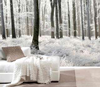 White forest Wall Mural 12wide by 8high  