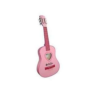  Kids 28 Inch Pink all wood acoustic Guitar Good For 