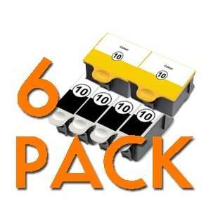    6  pack Compatible Kodak 10 /4 Black / 2 Color