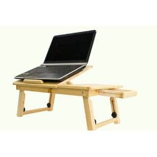 New Adjustable Computer Laptop Desk Bed Table Desk W/ Drawer