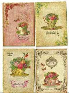   Tea Cup note cards set 8 Stationery & Office WorldofGood by 