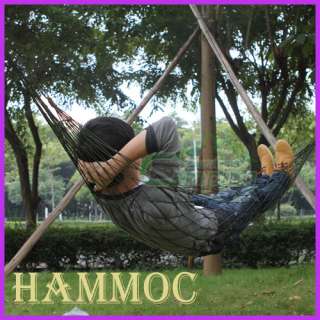 Hammock Cotton Camping Hanging Rope Swing Multi stripe Trvaling Hiking 