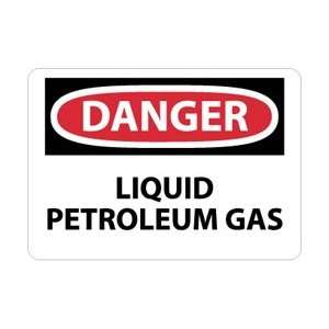 D576AB   Danger, Liquid Petroleum Gas, 10 X 14, .040 Aluminum 