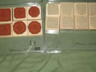 Stampin Up LOT 2 RUBBER STAMPS SETS, QUICK & CUTE + FIGURES OF SPEECH 