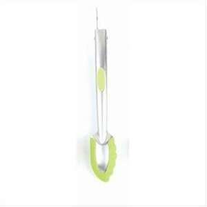  Stainless/Silicone Locking Tongs (Green)