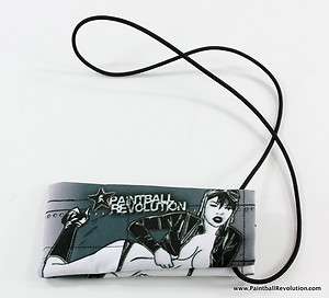 Paintball Revolution Fighter Style Pin Up Girl Barrel Cover   Grey 