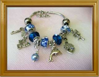 BRACELET HANDBAG ENAMELLED DANGLE CHARM SPARKLY JEANS  