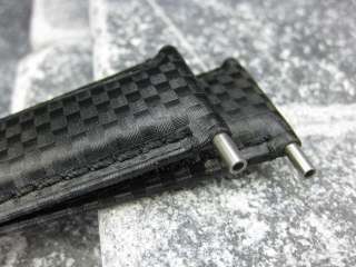 Carbon Fiber Leather Strap Deployment Band fit PANERAI  