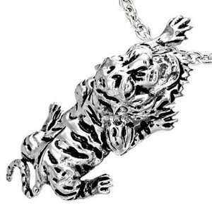  Loyalty of the White Tiger Stainless Steel Pendant 