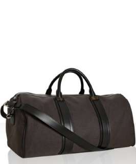 Tom Ford brown canvas oversized travel duffel bag   