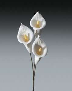 Set of 36   1 Small Calla Lily Gum Paste Flowers Cake Decorating 