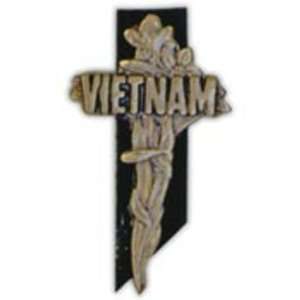  Vietnam War Memorial Cross Pin 1 1/2 Arts, Crafts 