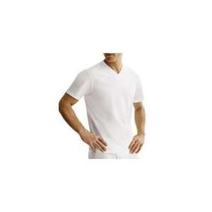  Mens V Neck T Shirts, 3 Pack, Size Medium, White 