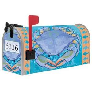    Tropical Ocean Blue Crab Magnet Mailbox Wrap Cover