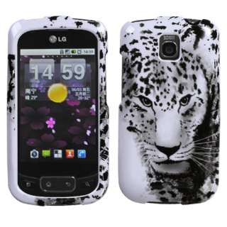 Snow Leopard Phone Protector Cover for LG P505 (Phoenix), LG Thrive