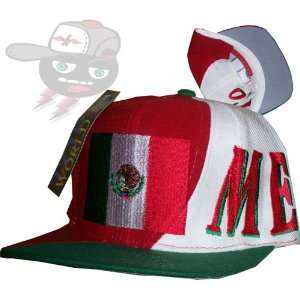  Mexico Vintage Flag Snapback Cap Hat By Top of the World 