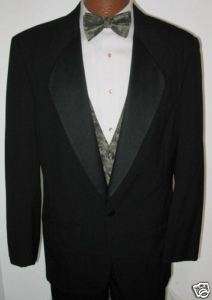 Black Pierre Cardin Dream Tuxedo Prom / Wedding 40S  