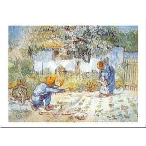 First Steps (After Millet) By Vincent Van Gogh. Highest Quality Art 