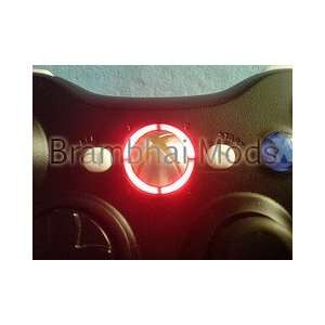  Xbox 360 controller led mod RING OF LIGHT LEDS  RED Video 