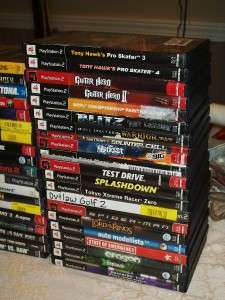44 ORIGINAL PLAYSTATION 2 PS2 GAMES NO SPORTS GAMES IN THIS AUCTION 