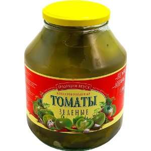 GREEN TOMATOES (Pickled Vegietables) MOLDOVA, Packaged in Reusable 