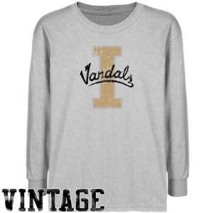   Vandals Youth Ash Distressed Logo Vintage T shirt 
