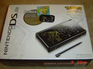 ONYX BLACK POKEMON Nintendo DS lite System BUNDLE~ NEW 045496717742 