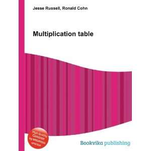  Multiplication table Ronald Cohn Jesse Russell Books